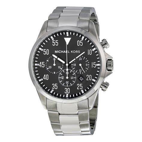 Michael Kors Gage Chronograph Black Dial Stainless Steel